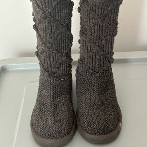 UGG Classic Argyle Knit Boots Size 6
